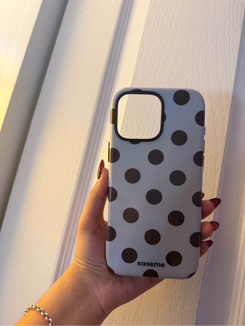 KaseMe Brown Polka Dot Case – iPhone 16 Pro Max